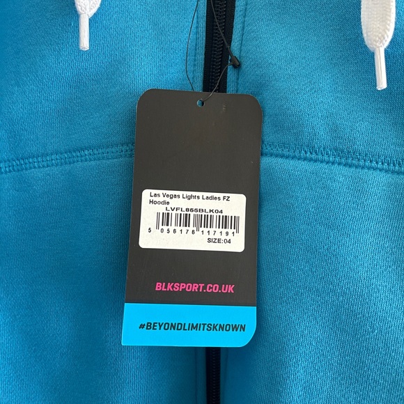 BLK Las Vegas Lights Zip Up Sweatshirt. Ladies Size 4. - Picture 8 of 9
